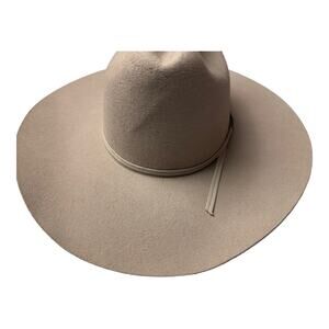 Vtg USA Sidekicks Colt Cowboy Hat Beige 6 1/4 (50) 100%Wool Neutral Unisex 19"